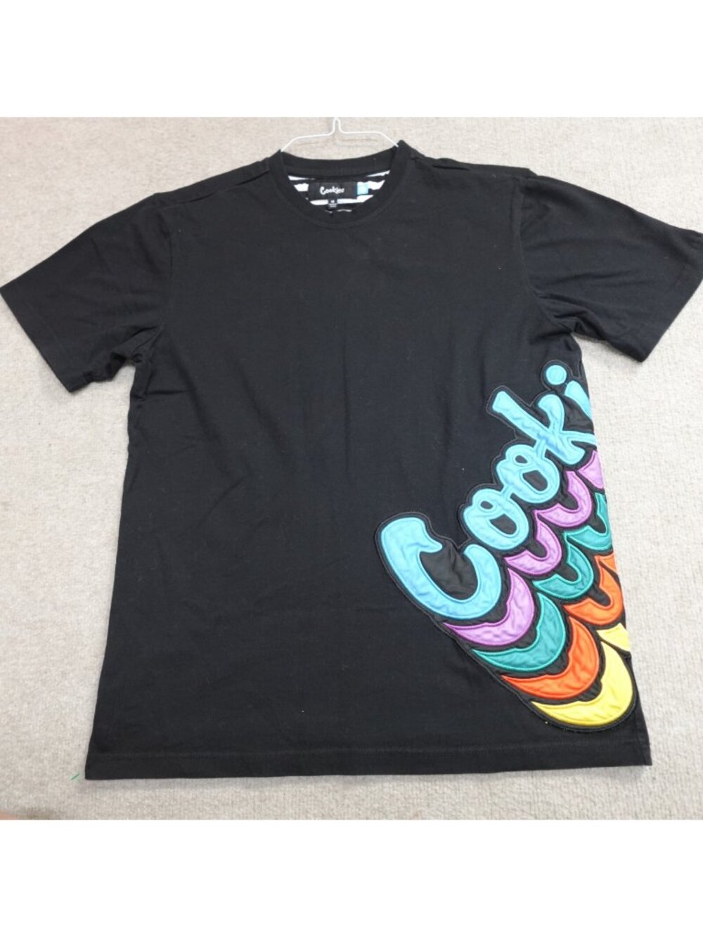 Cookies SF Shirt Medium Black Embroidered Spellout